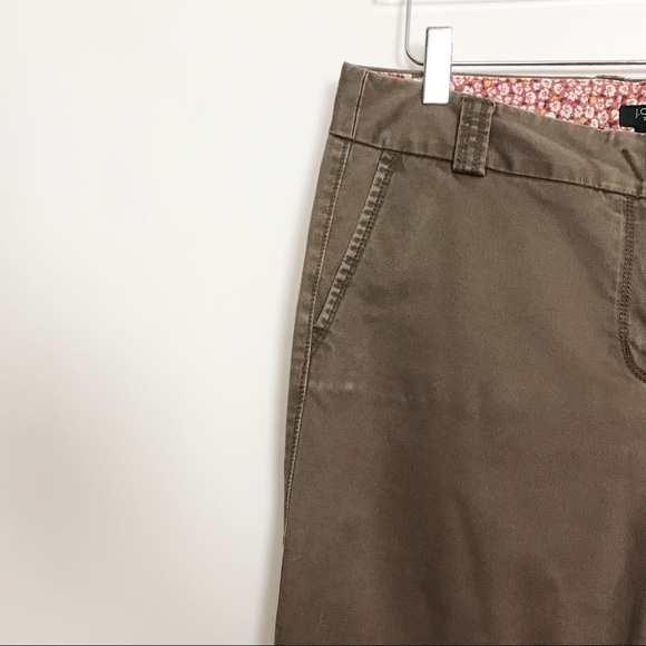 J. Crew Factory City Fit Stretch Khakis Size 8S - Picture 3 of 8